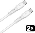 AVAX USB 2.0 Type C Összekötő Fehér 1.5m CB4303 (CB4303)