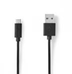 Nedis USB Micro USB Átalakító Fekete 3m CCGL60500BK30 (CCGL60500BK30)