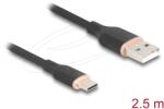 Delock USB 2.0 Type C Átalakító Fekete 2.5m 81227 (81227)