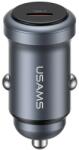 USAMS CC321 Autós töltő USB-C 30W sötétszürke (CC321)