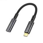 Awei adapter kábel Type-C aljzat - Type-C, 15cm, FEKETE (CL-216T)