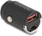 Delock Mini autós töltő A-típusú USB 18 W-tal