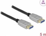 Delock DisplayPort 2.0 Összekötő Fekete-Szürke 5m 80268 (80268)