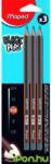 Maped BLACK PEPS grafitceruza HB 3db/bliszter