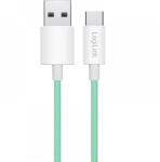 LogiLink USB 2.0 Type C Átalakító Zöld 50cm CU0326 (CU0326)