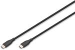 ASSMANN USB 2.0 Type C Összekötő Fekete 1m AK-300341-010-S (AK-300341-010-S)
