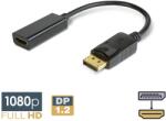 Delight DisplayPort 1.2/1.2a HDMI Átalakító Fekete 10cm 20337 (20337)
