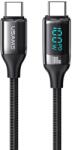 USAMS USB 2.0 Type C Összekötő Fekete 1.2m SJ546USB01 (SJ546USB01)