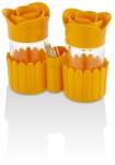 HEREVIN HN-1119 Rose Salt &v Pepper üveg fűszerszóró szett tartóval (HN-1119)