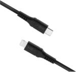 FIXED USB 2.0 Type C Lightning Töltő/adat Fekete 1.2m FIXDLS-CL12-BK (FIXDLS-CL12-BK)