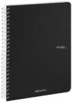 Fedrigoni Ecoqua A5 70 lapos kockás spirálfüzet fekete (19148109)