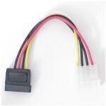  Molex SATA táp Átalakító Fehér 10cm CABLE-277 (CABLE-277)