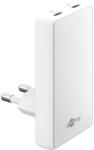 Goobay USB-C PD GaN 90° Dual Fast Charger (65 W) fehér 75726 (75726)