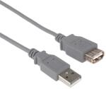 PremiumCord USB Hosszabbító Szürke 2m KUPAA2 (KUPAA2)