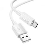 hoco. X107 adatkábel USB - Type-C, 100cm, FEHÉR (X107_USB_TYPE-C_W)