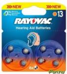 Rayovac 13 hallókészülék elem 8db
