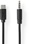 Nedis USB 2.0 Type C Jack Átalakító Fekete 1m CCGL65950BK10 (CCGL65950BK10)