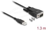 Delock USB Soros Átalakító Fekete 1.3m 64222 (64222)