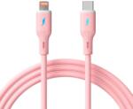 Akyga USB 2.0 Type C Lightning Töltő/adat Rózsaszín 1m AK-USB-71 (AK-USB-71)