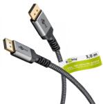 Goobay DisplayPort 2.1 Összekötő Fekete 3m 75681 (75681)