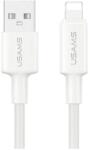 USAMS USB Lightning Töltő/adat Fehér 1m SJ762USB01 (SJ762USB01)