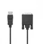 Nedis DisplayPort DVI-D Átalakító Fekete 2m CCGL37200BK20 (CCGL37200BK20)