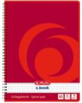 Herlitz 00297531 College A5 80lapos lefűzhető kockás spirálfüzet (00297531)