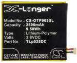 Cameron Sino Alcatel Pixi 4 6 CAMERON SINO Li-Polymer akku 3.8V/2500mAh, Alcatel TLp025D2 kompatibilis, FEKETE (CS-OTP903SL)