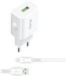 S-Link AND-EC14B Hálózati töltő Lightning 5W fehér (36832)