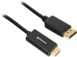 Sharkoon DisplayPort 1.2/1.2a HDMI 2.0 Átalakító Fekete 3m 4044951037681 (4044951037681)