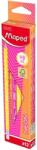 Maped Black Peps Neon Grafitceruza radírral HB 12 vegyes szín (853717FC)