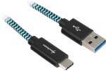 Sharkoon USB 3.1 USB 3.1 Type C Átalakító Fekete-Kék 50cm 4044951027118 (4044951027118)