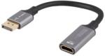 Lanberg DisplayPort 1.4 HDMI 2.1 Átalakító Fekete 20cm AD-DP-HD-04 (AD-DP-HD-04)