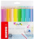 Kores Kolores Pastel Színes ceruza készlet háromszögletű 24 pasztell szín