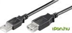  USB Hosszabbító Fekete 60cm 68625 (68625)