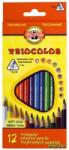 KOH-I-NOOR Színes ceruza készlet háromszögletű Triocolor 3132/12 12 különböző szín (7140104001)