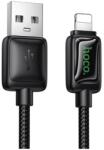 hoco. Adatkábel USB - Lightning 2.4A 120cm fekete (U146_B)