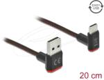 Delock USB 2.0 Type C Átalakító Fekete 20cm 85274 (85274)