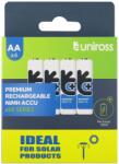 Uniross NiMH ceruza szolár akkumulátor (AA) 12V 600mAh 4db UN4AA600 (UN4AA600)