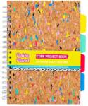 Pukka Pad Planet Cork Project Book Spirálfüzet B5 vonalas elválasztóval 200 lap parafa (9856-SPP)