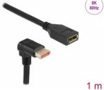 Delock DisplayPort 1.4 Hosszabbító Fekete 1m 87087 (87087)