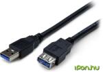 StarTech USB 3.0 Hosszabbító Fekete 1m USB3SEXT1MBK (USB3SEXT1MBK)