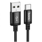 hoco. X91 adatkábel USB - Type-C, cipőfűző, FEKETE (X91_USB_TYPEC_B)