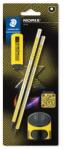 STAEDTLER Norix 181 Grafitceruza készlet hegyezővel radírral HB sárga (181 SBK2-1)
