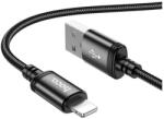 hoco. iPhone 6S 4.7 HOCO X89 adatkábel USB - lightning, cipőfűző, FEKETE (X89_USB_L_B_100)