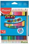 Maped Color Peps Duo színes ceruza készlet háromszögletű kétvégű 36 különböző szín (829601)
