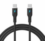 Akyga USB 2.0 Type C Összekötő Fekete 1m AK-USB-67 (AK-USB-67)