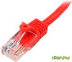 StarTech UTP CAT5E Összekötő Piros 50cm 45PAT50CMRD (45PAT50CMRD)