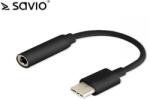 SAVIO USB 2.0 Type C Jack Átalakító Fekete 10cm AK-35/B (AK-35/B)