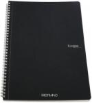 Fedrigoni Ecoqua A4 70 lapos kockás spirálfüzet fekete (19290109)